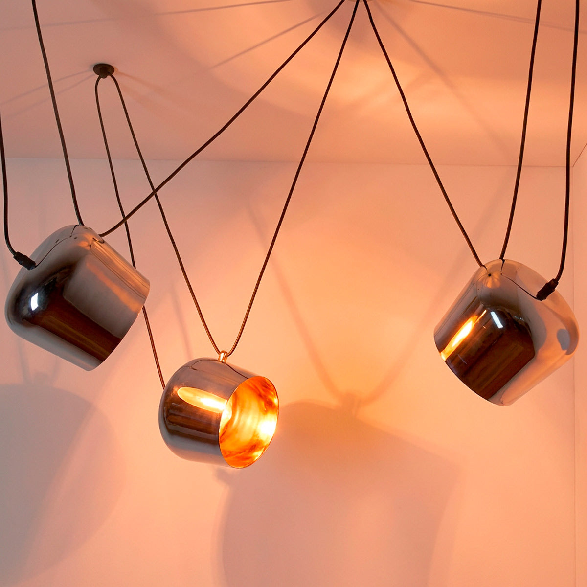 Lámpara colgante moderna triple "Blus" - E27 (32)