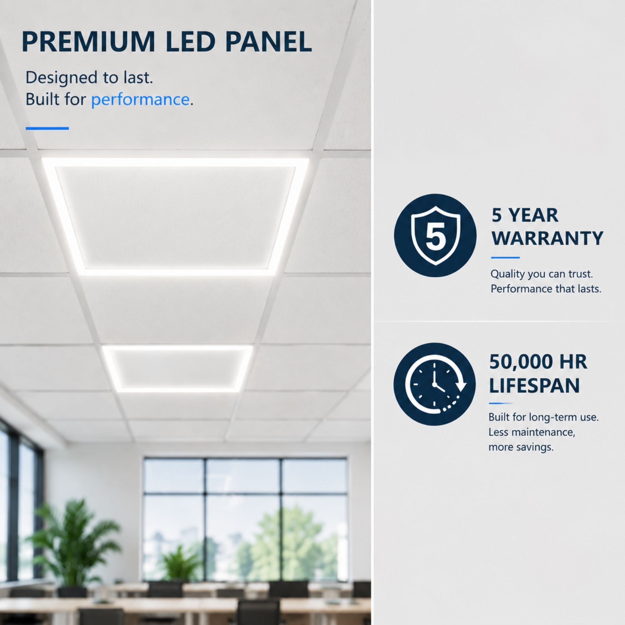 Marco luminoso LED LUX FRAME - 46W - 4000K - 60x60 cm - IP40 - 3600lm (6)