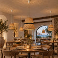 Seagrass pendant lamp 