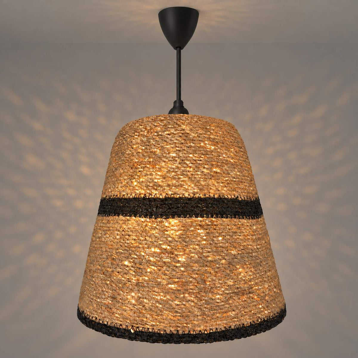 Lámpara colgante en seagrass "MAREA" - E27 - Ø30 cm (18)