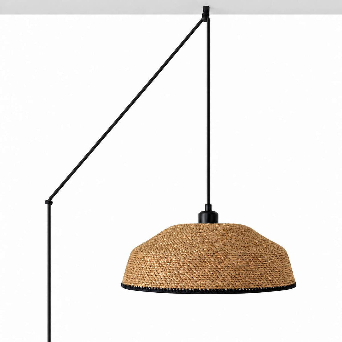 Lámpara colgante en seagrass con cable y enchufe "SOLINE" - E27 - Ø40 cm (12)