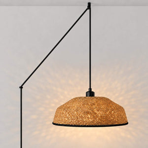 Lámpara colgante en seagrass con cable y enchufe "SOLINE" - E27 - Ø40 cm (15)