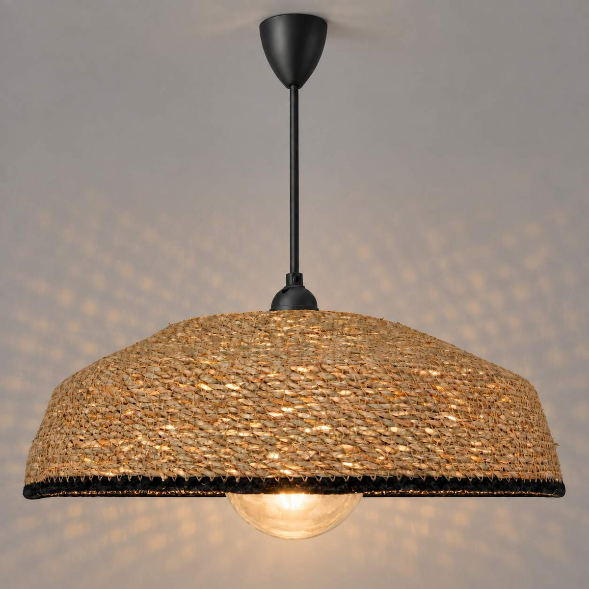 Lámpara colgante en seagrass "SOLINE" - E27 - Ø40 cm (18)