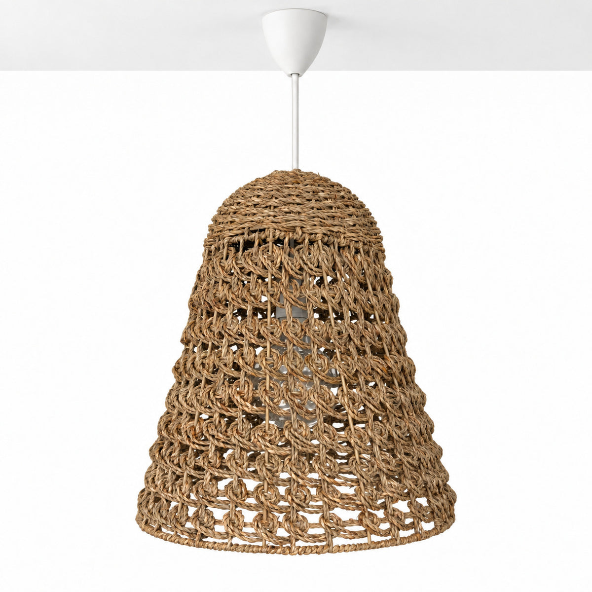 Lámpara colgante en seagrass "CAMPANULA" - E27 - Ø40 cm