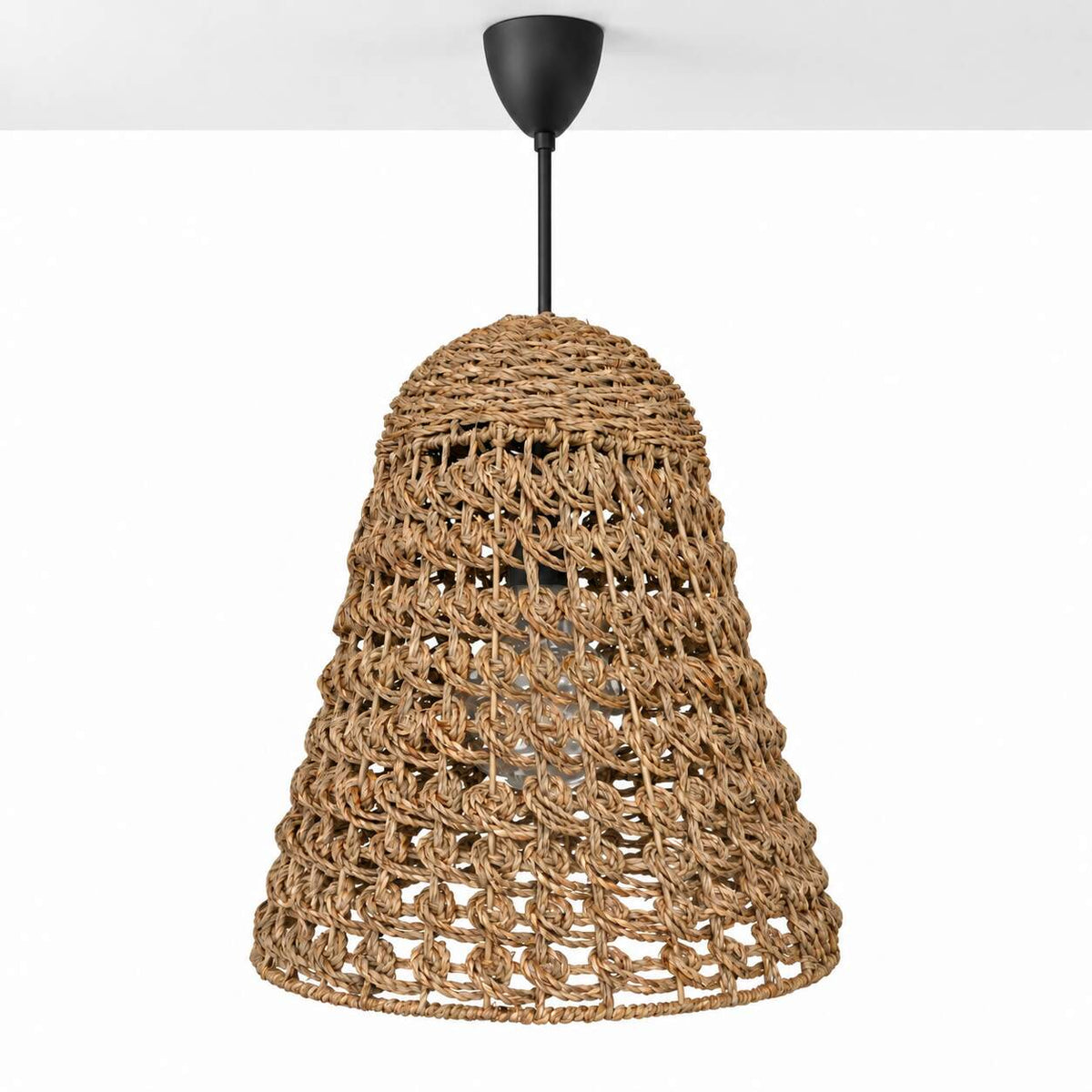 Lámpara colgante en seagrass "CAMPANULA" - E27 - Ø40 cm (12)
