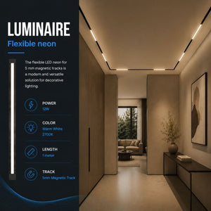 Neon LED flexible para carril magnético - 5mm - 12W - 24V - 1 metro | Iluminación | Barcelona Led