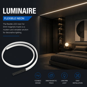 Neon LED flexible para carril magnético - 5mm - 12W - 24V - 1 metro (9)