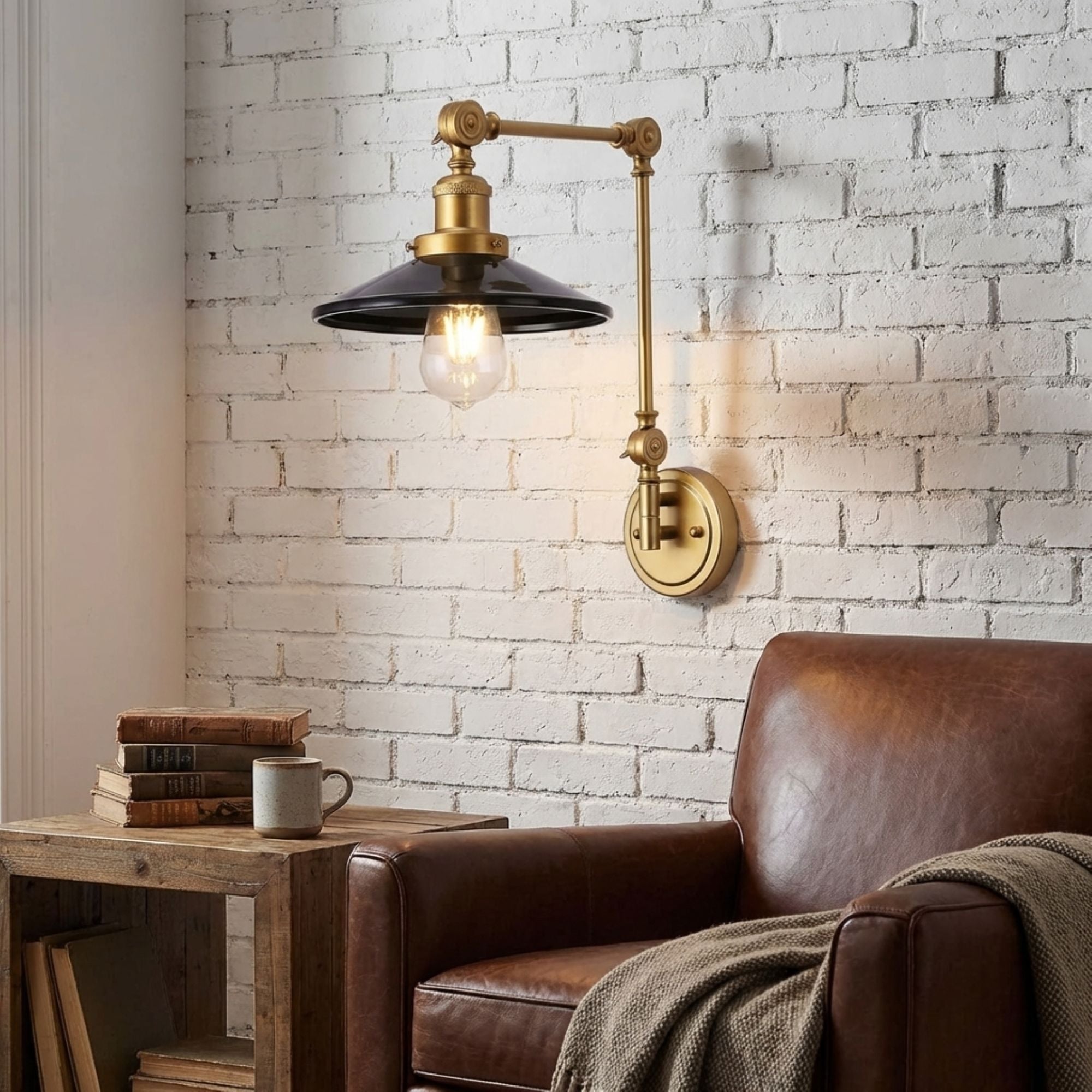 Aplique de pared vintage orientable "Wallen" (33)