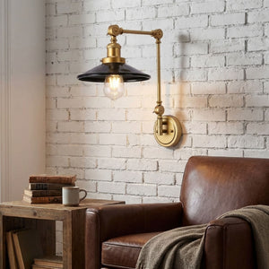 Aplique de pared vintage orientable "Wallen" (33)