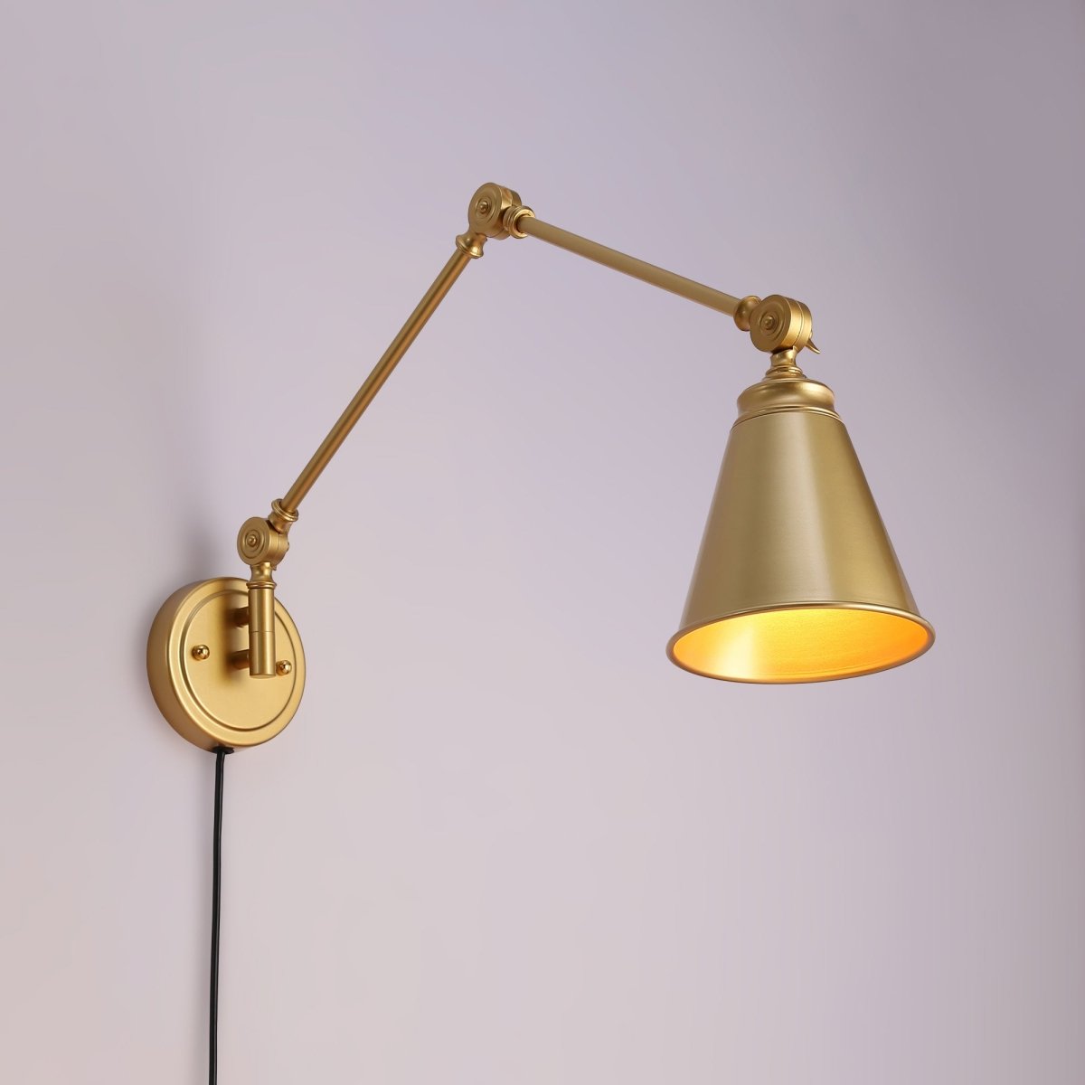 Aplique de pared vintage orientable con cable y enchufe "Tika" - Barcelona Led-Decoración