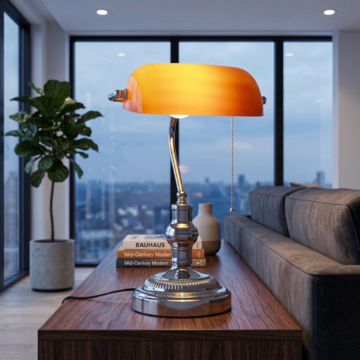 Lámpara de mesa vintage "BANQUERO" - E27 - Barcelona Led-Decoración