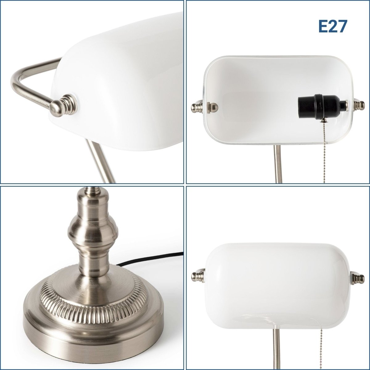 Lámpara de mesa vintage "BANQUERO" - E27 - Barcelona Led-Decoración