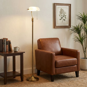 Lámpara de pie vintage "BANQUERO" - E27 (10)