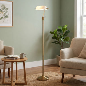 Lámpara de pie vintage "BANQUERO" - E27 (16)