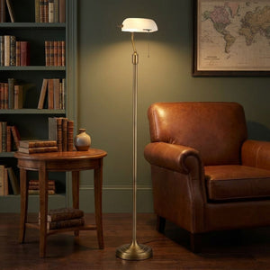 Lámpara de pie vintage "BANQUERO" - E27 (12)