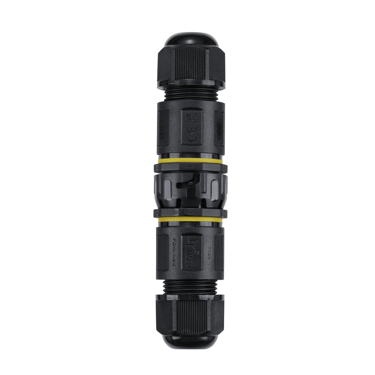 Conector impermeable - 6P - Macho y hembra - IP68 - 0,5-2,5mm² - 24A - T105 - Barcelona Led-Material eléctrico