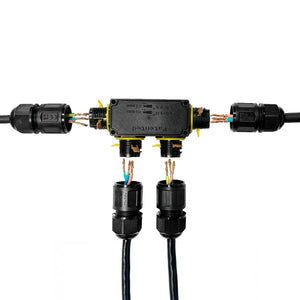 Conector impermeable en F - 3P - IP68 - 0,5-2,5mm² - 24A - T105 (5)