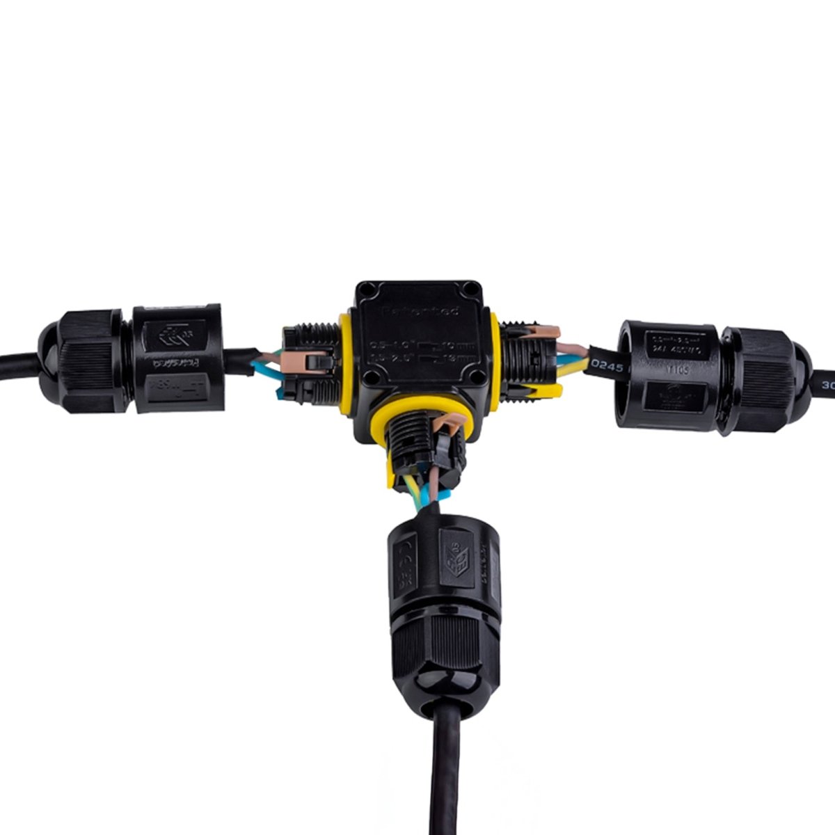 Conector impermeable en T - M20 - IP68 - 0.5 - 2.5mm² - Barcelona Led-