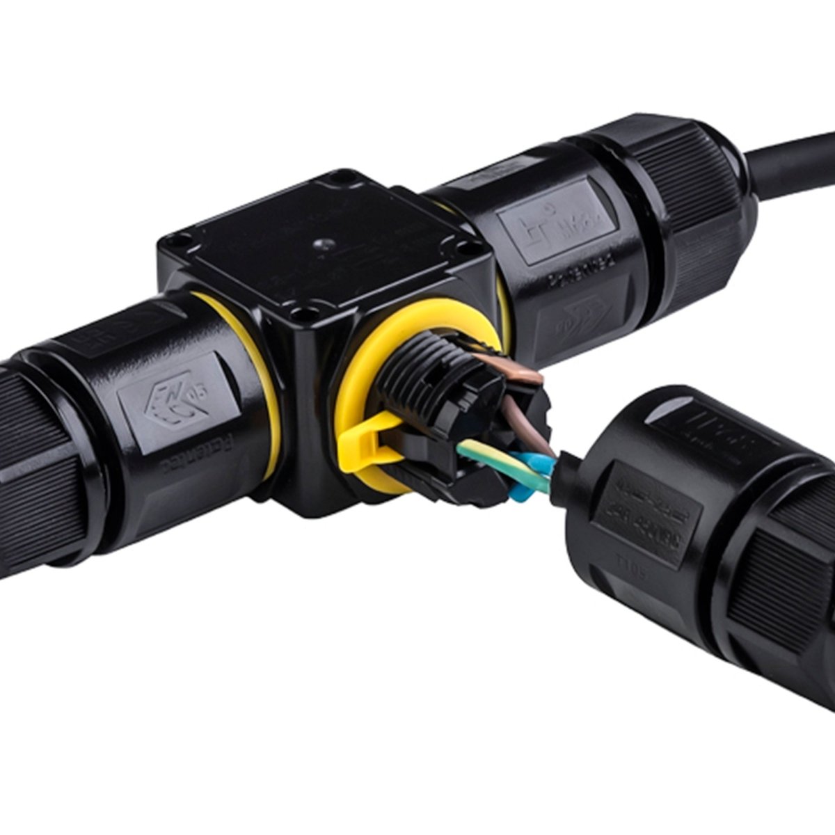 Conector impermeable en T - M20 - IP68 - 0.5 - 2.5mm² - Barcelona Led-
