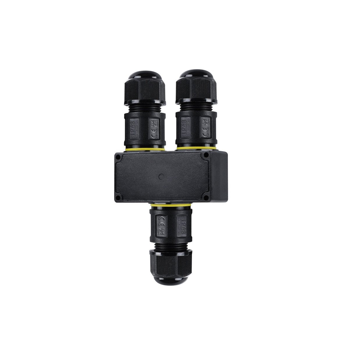 Conector impermeable en Y - 3P - IP68 - 0,5-4,0mm² - 32A - T105 - Barcelona Led-Material eléctrico