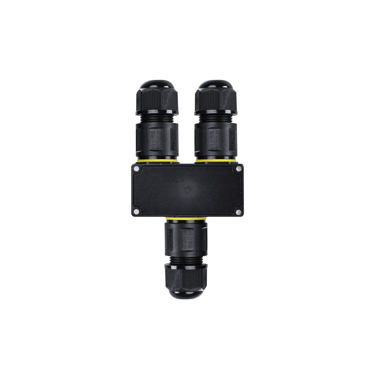 Conector impermeable en Y - 3P - IP68 - 0,5-4,0mm² - 32A - T105 - Barcelona Led-Material eléctrico