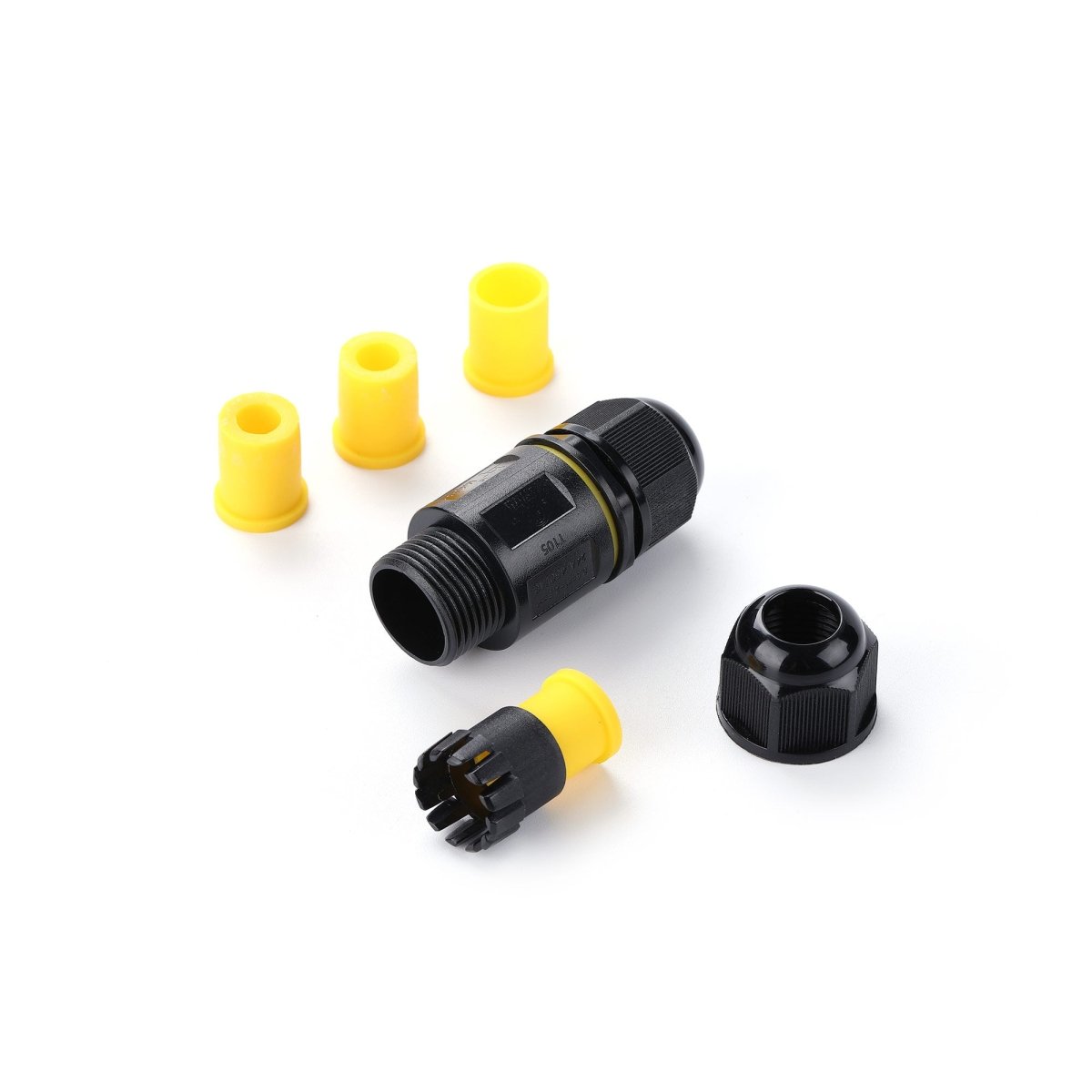 Conector impermeable mini - 3P - IP68 - 0,5-2,5mm² - 24A - T105 - Barcelona Led-Material eléctrico