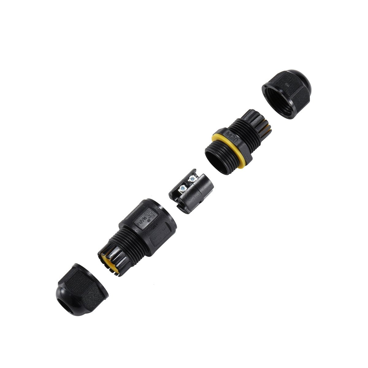 Conector impermeable mini - 3P - IP68 - 0,5-2,5mm² - 24A - T105 - Barcelona Led-Material eléctrico