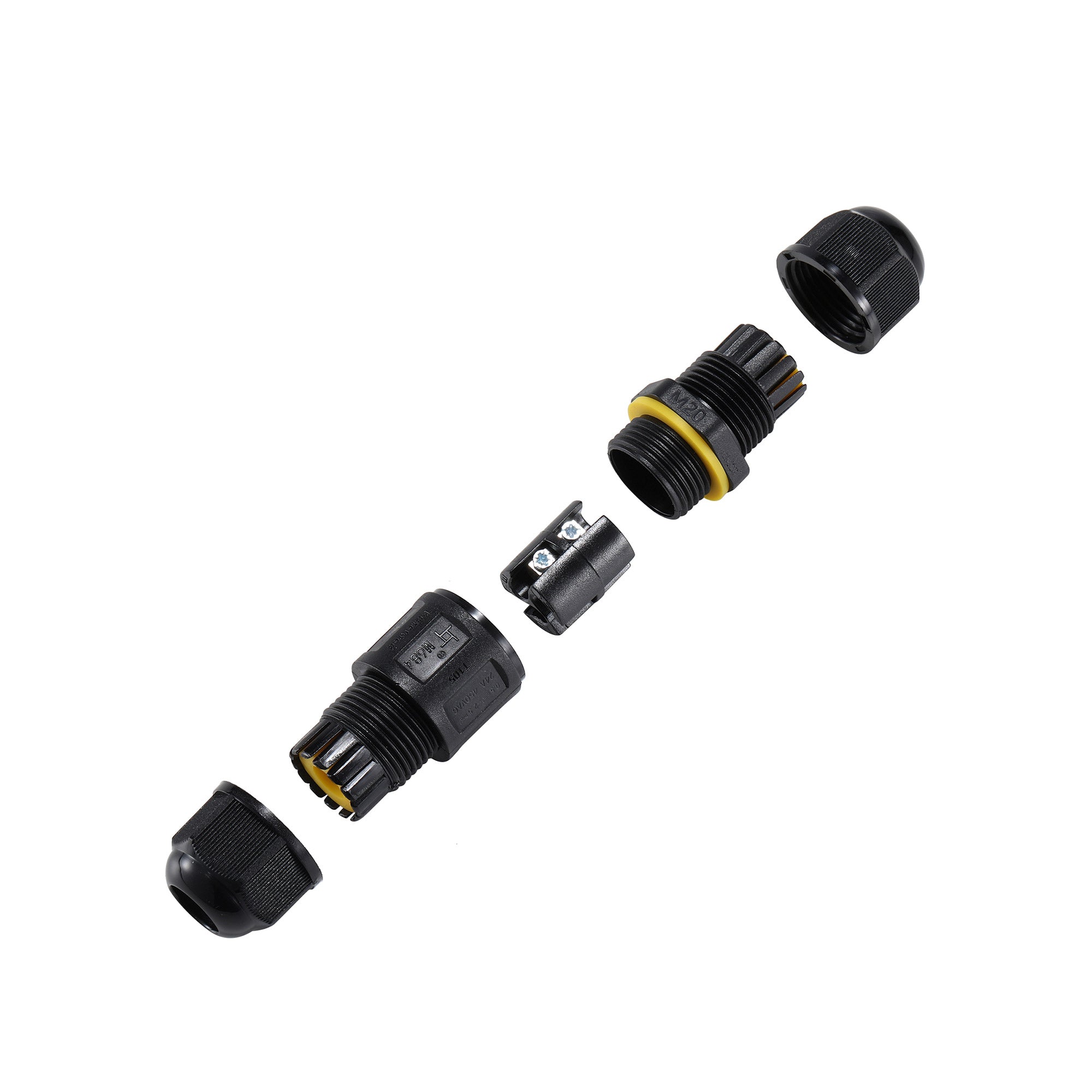 Conector impermeable mini - 3P - IP68 - 0,5-2,5mm² - 24A - T105 (6)