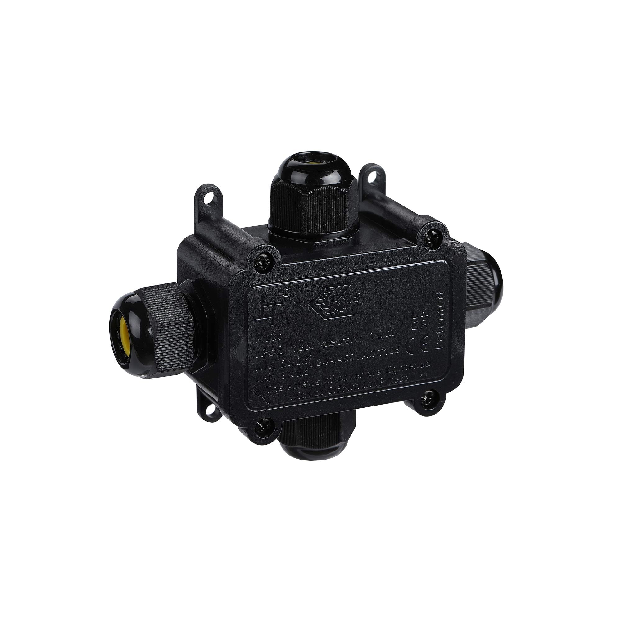 Caja de conexión impermeable en X - M20 - 4P - IP68 - 0.5-2.5mm² - 24A - T105