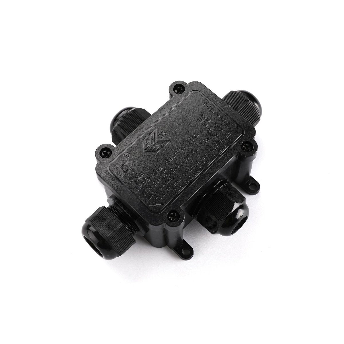 Caja de conexión impermeable en X - M20 - 4P - IP68 - 0.5-2.5mm² - 24A - T105 - Barcelona Led-Material eléctrico