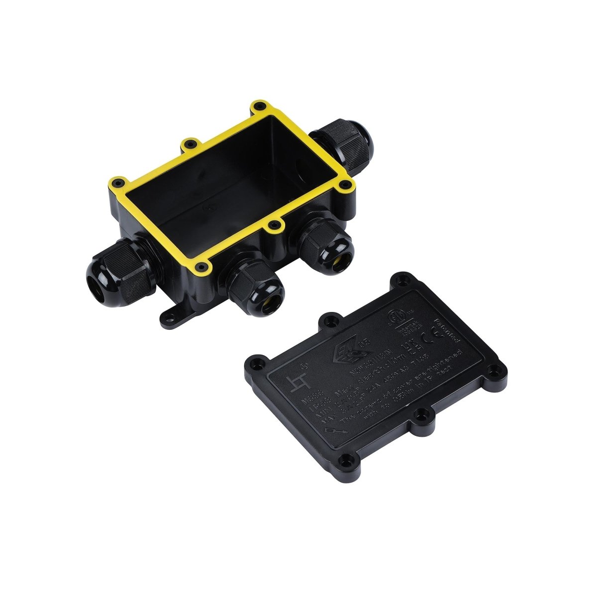 Caja de conexión impermeable en F M20 - 4P - IP68 - 0.5-2.5mm² - 24A - T105 - Barcelona Led-Material eléctrico