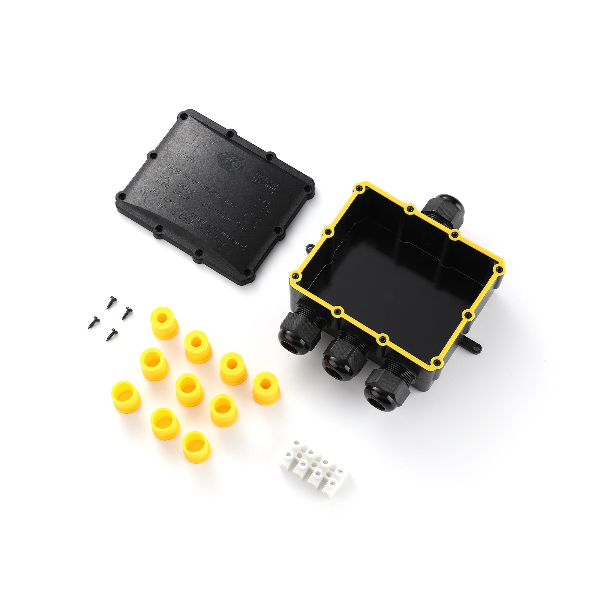 Caja de conexión impermeable M25 - 4P - IP68 - 0.5-4.0mm² - 24A - T105 (4)