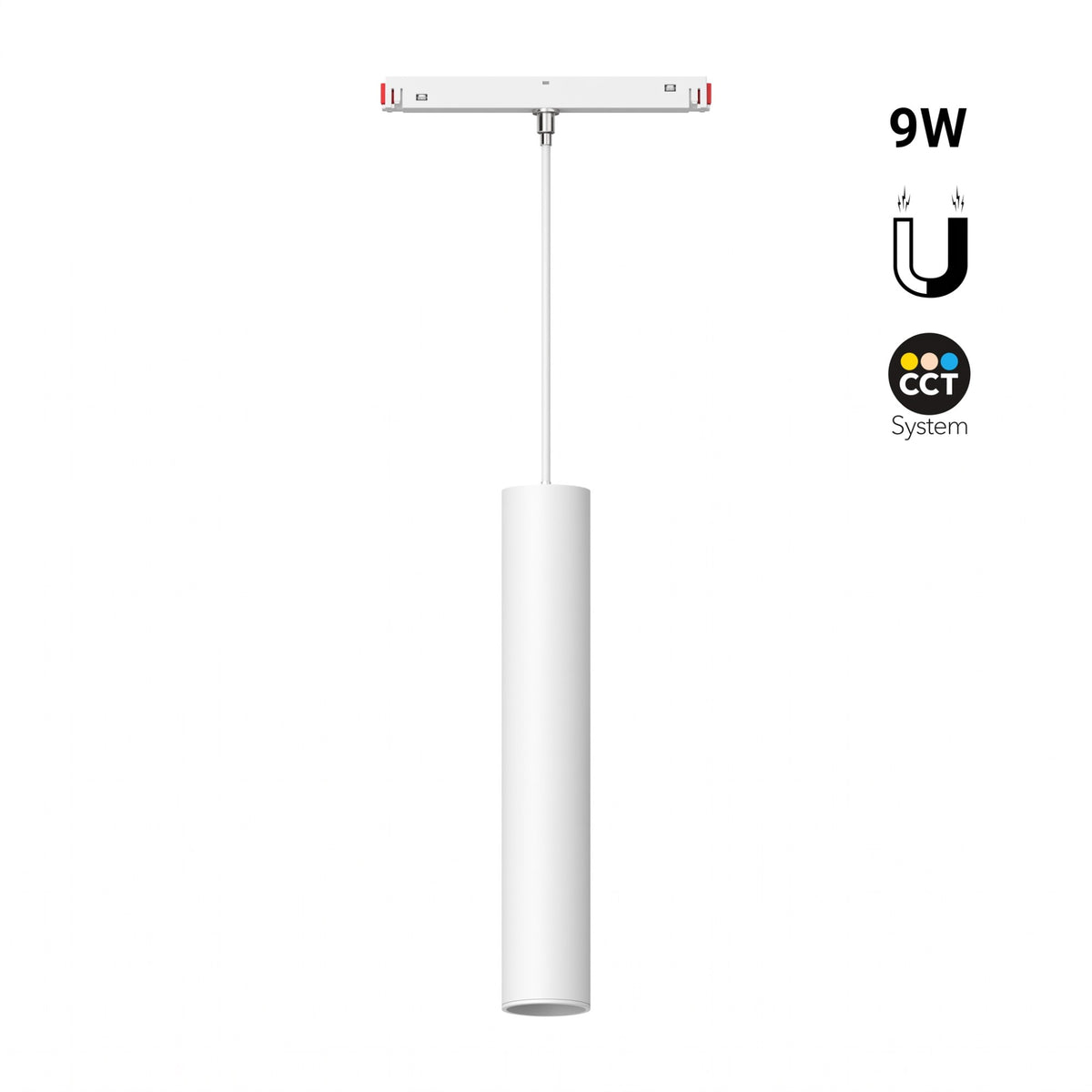 Foco de suspensión para carril magnético 48V - CCT - 9W - RF 2.4GHz -  Mi Light (9)