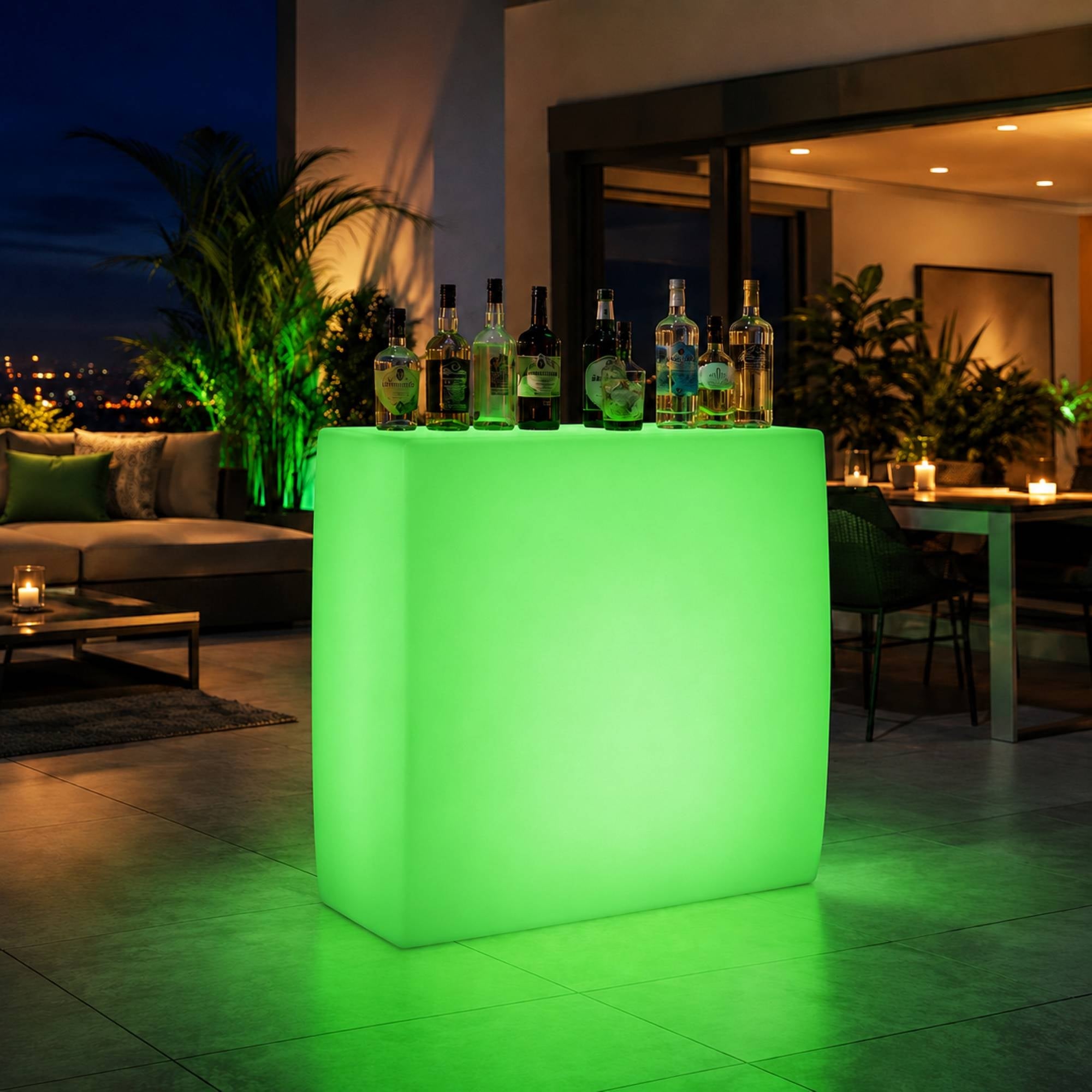 Barra de bar LED RGBW - 64W - Recargable