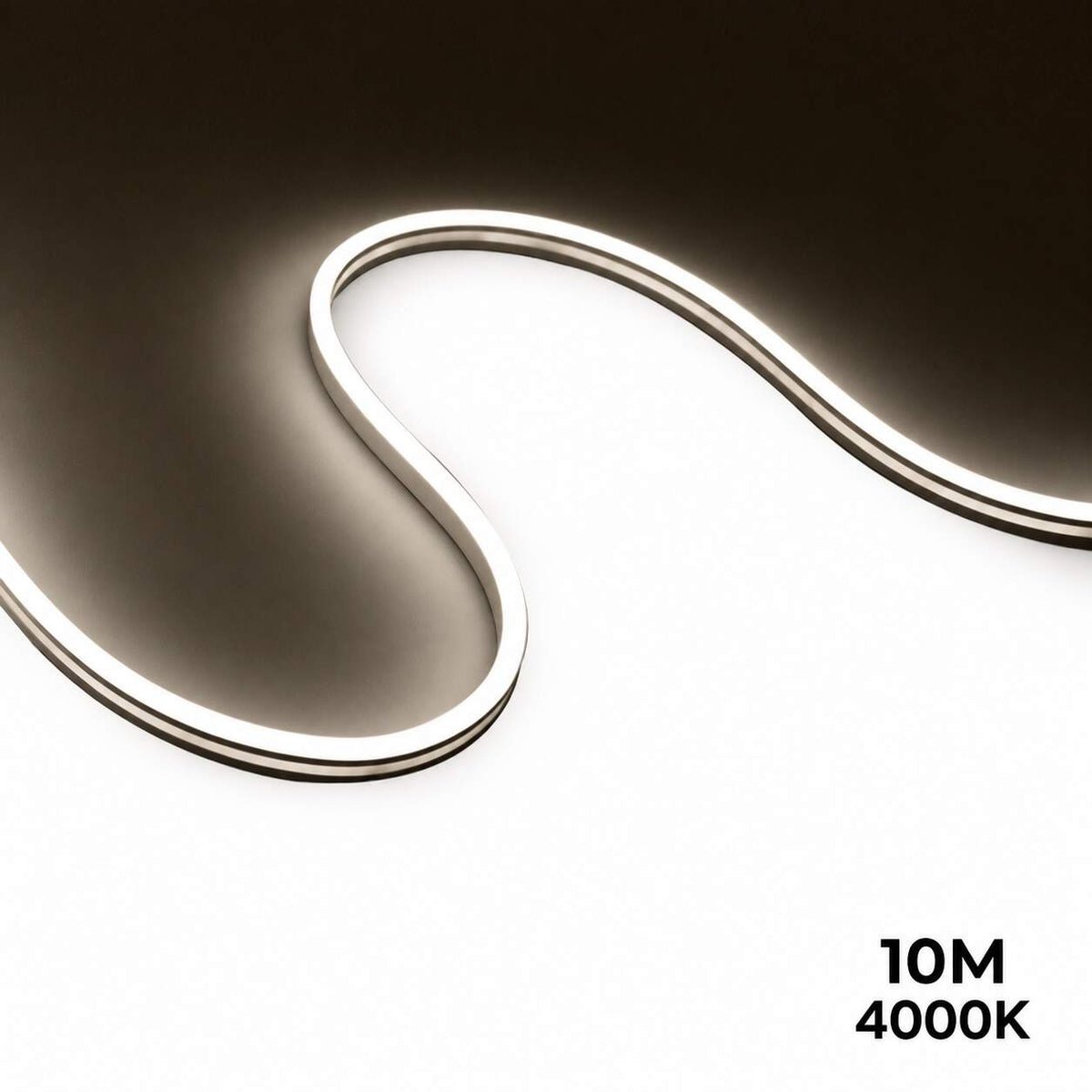 Neón LED flexible 24V DC - 10x18mm - 10 metros - Kit completo - 11W/m - IP67 - Curvatura lateral (25)