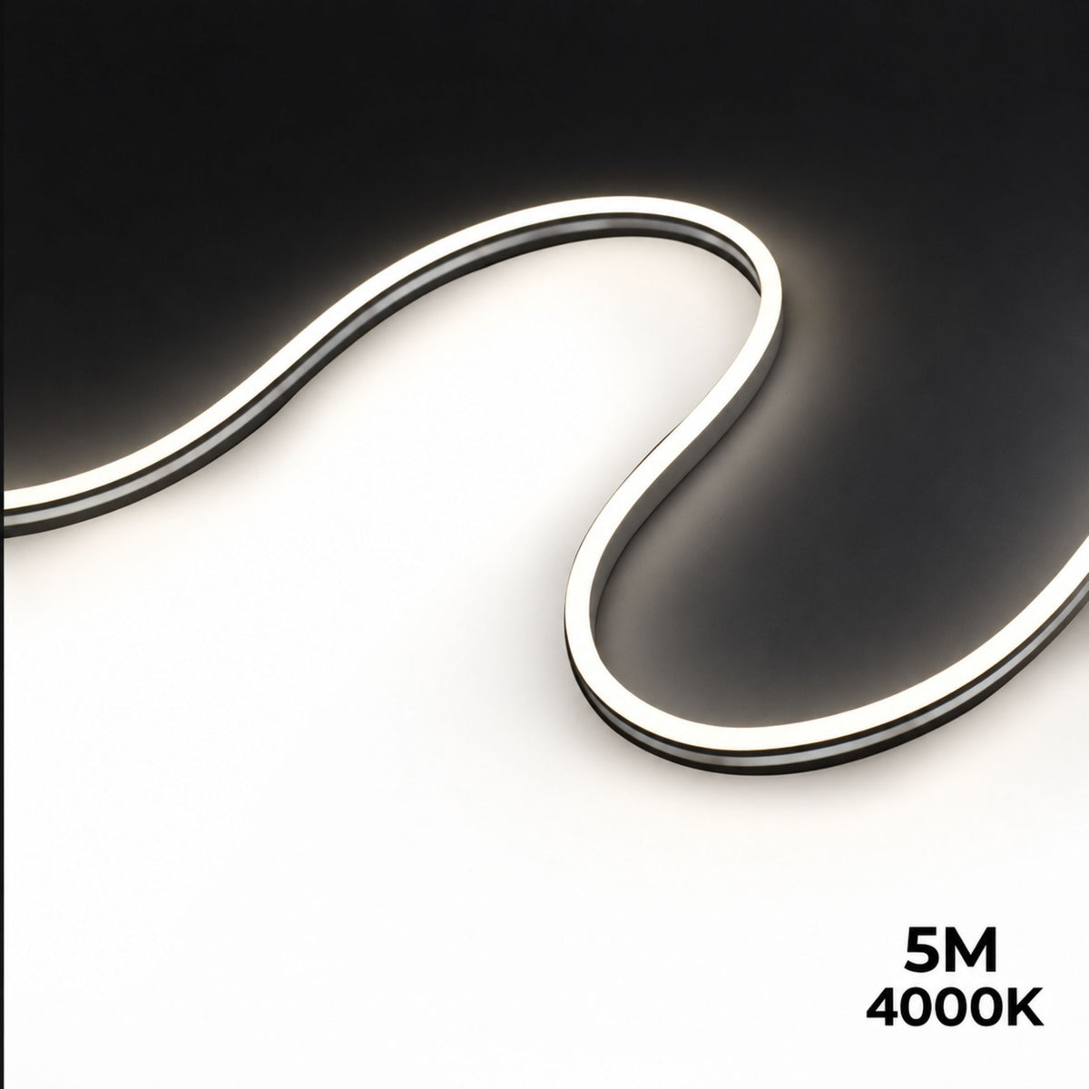 Neón LED flexible 24V DC - 6x13mm - 5 metros - Kit completo - 11W/m - IP67 - Curvatura lateral (16)