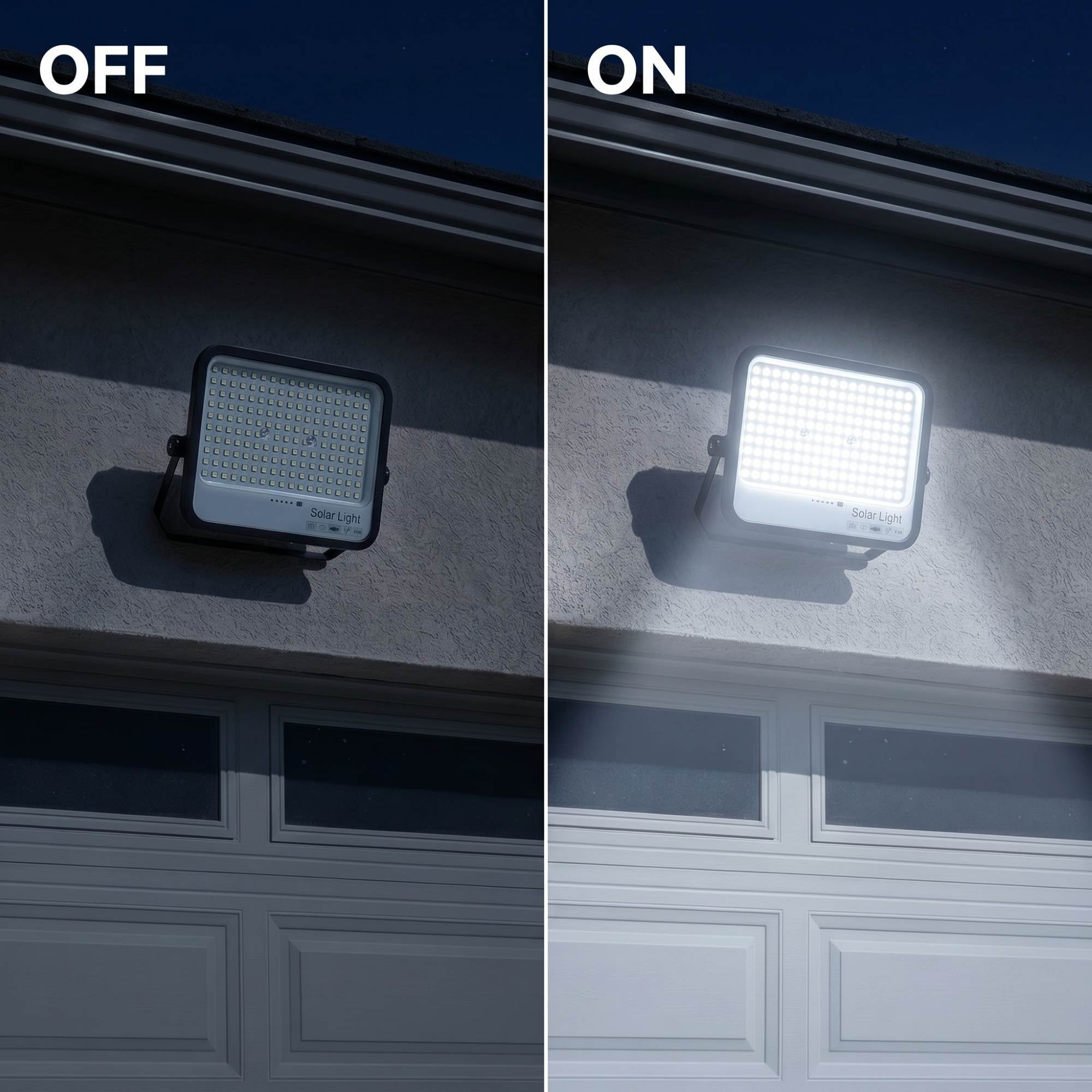 Proyector solar con panel y mando a distancia - 300W - 6500K - IP65 (6)