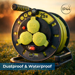 Enrollacables Pro-XT - 3 tomas - Cable alta visibilidad 3x1,5mm2 - 25m - IP44 (2)