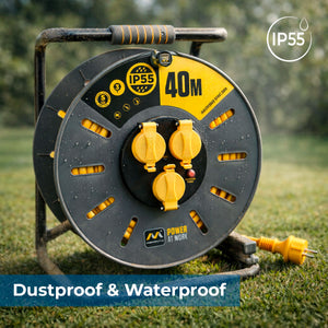 Enrollacables Pro-XT - 3 tomas - Cable alta visibilidad 3x2,5mm2 - 40m - IP55 (2)