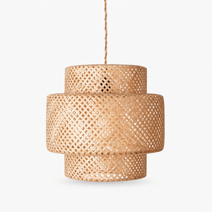 Lámpara colgante de mimbre "Onna" - Barcelona Led-Decoración