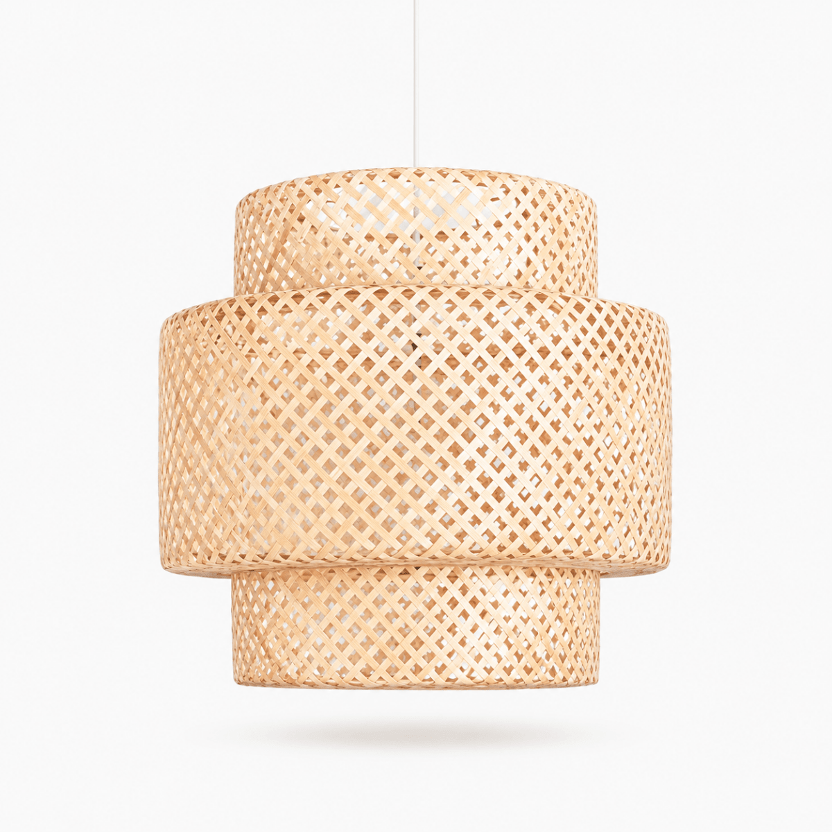 Lámpara colgante de mimbre "Onna" - Barcelona Led-Decoración