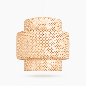 Lámpara colgante de mimbre "Onna" - Barcelona Led-Decoración