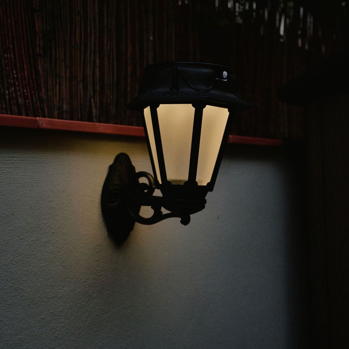 Farola solar de jardín aplique de pared "BISSO/ROSETTA" con sensor PIR - 2 modos de funcionamiento - 4000K (7)