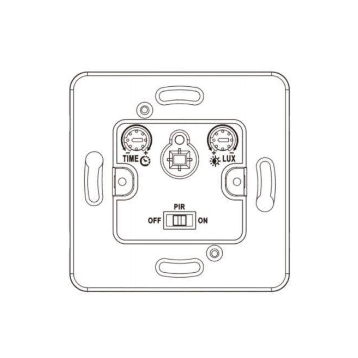 Sensor de movimiento PIR de pared redondo 160º - Barcelona Led-