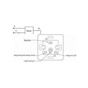 Sensor de movimiento PIR de pared redondo 160º (3)