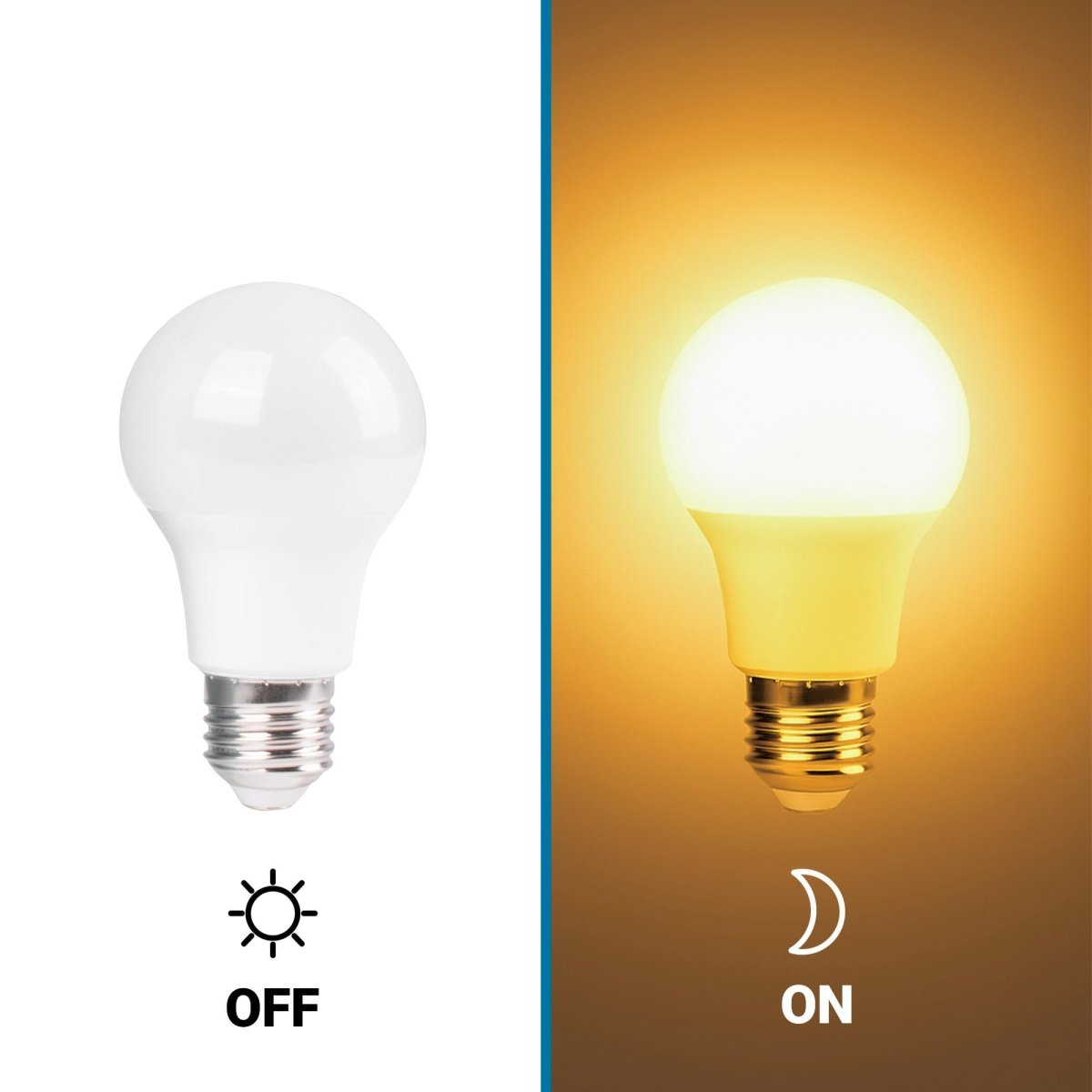 Bombilla LED con sensor crepuscular - E27 A60 - 8,8W - Barcelona Led-