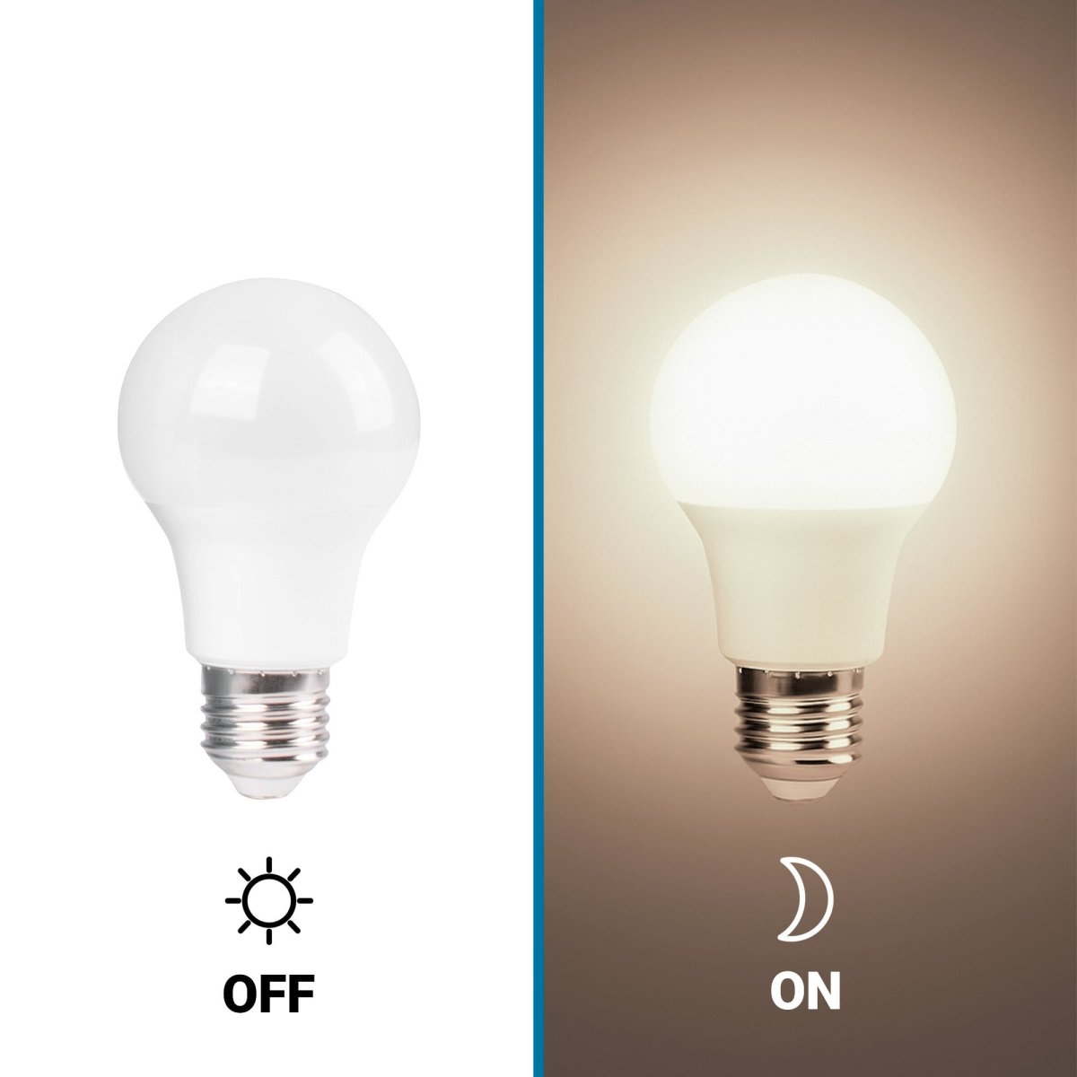 Bombilla LED con sensor crepuscular - E27 A60 - 8,8W - Barcelona Led-