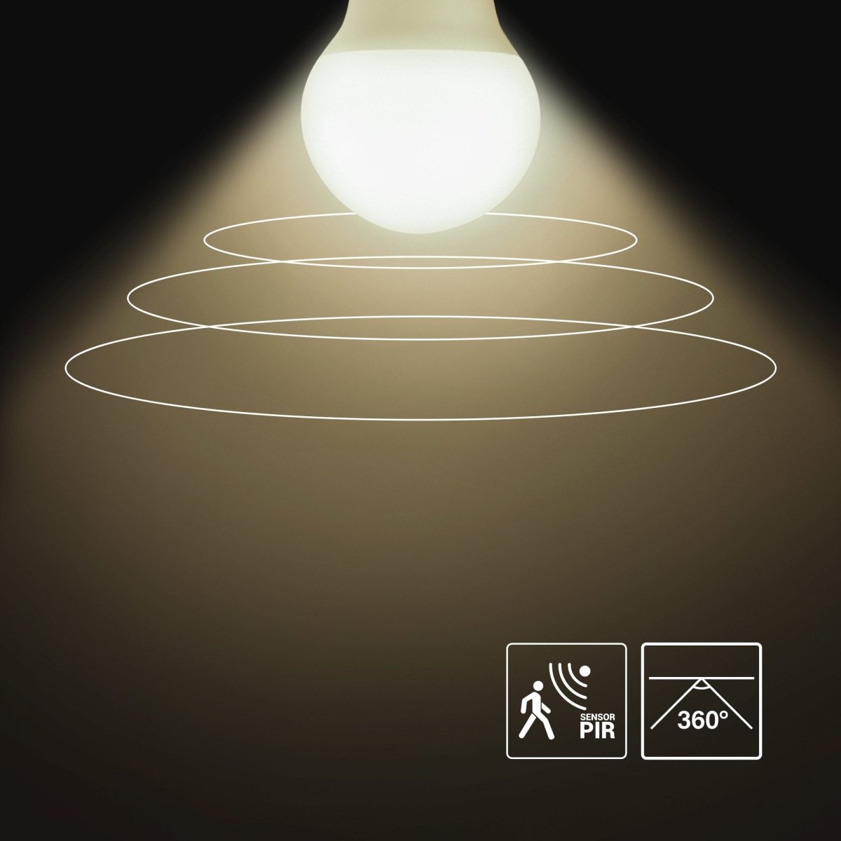 Bombilla LED con sensor de movimiento y crepuscular - E27 A60 - 7W - 450lm - Barcelona Led-