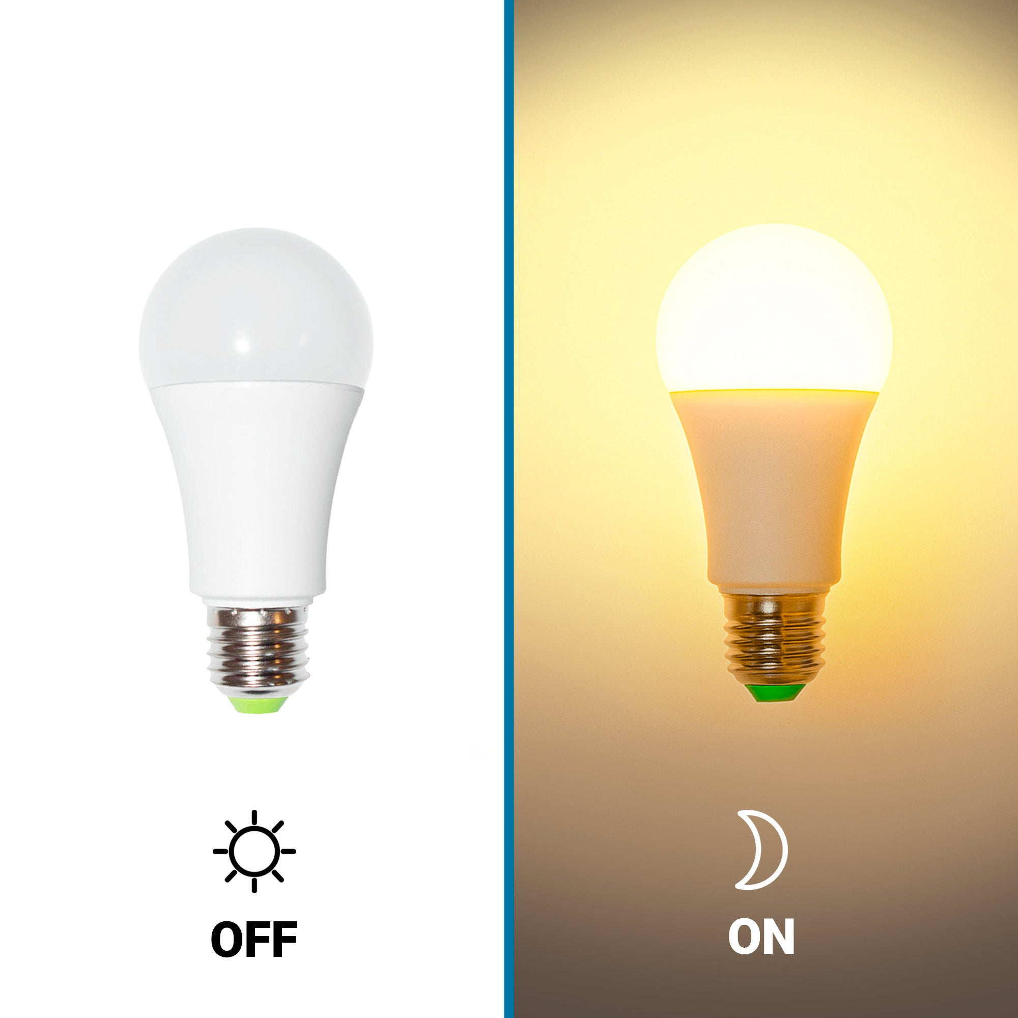 Bombilla LED con sensor de movimiento y crepuscular - E27 A60 - 7W - 450lm (4)