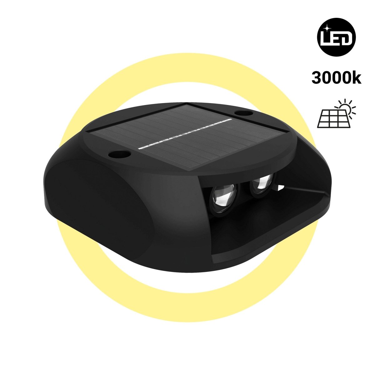 Luz LED solar de exterior - 3000K - 4 LED - 15 lm - IP65 - Barcelona Led-